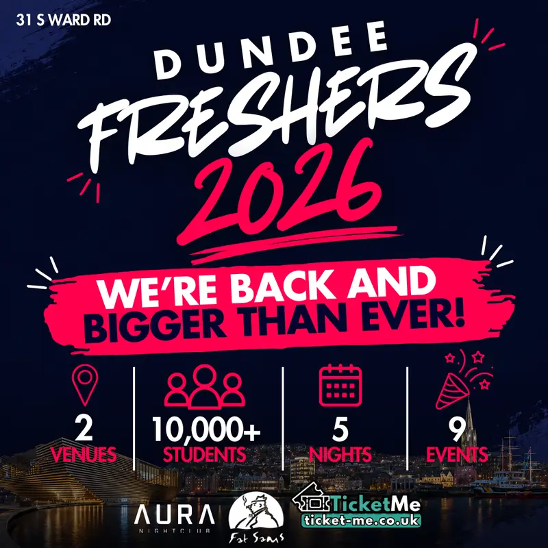 Dundee Freshers Pass 2026 artwork