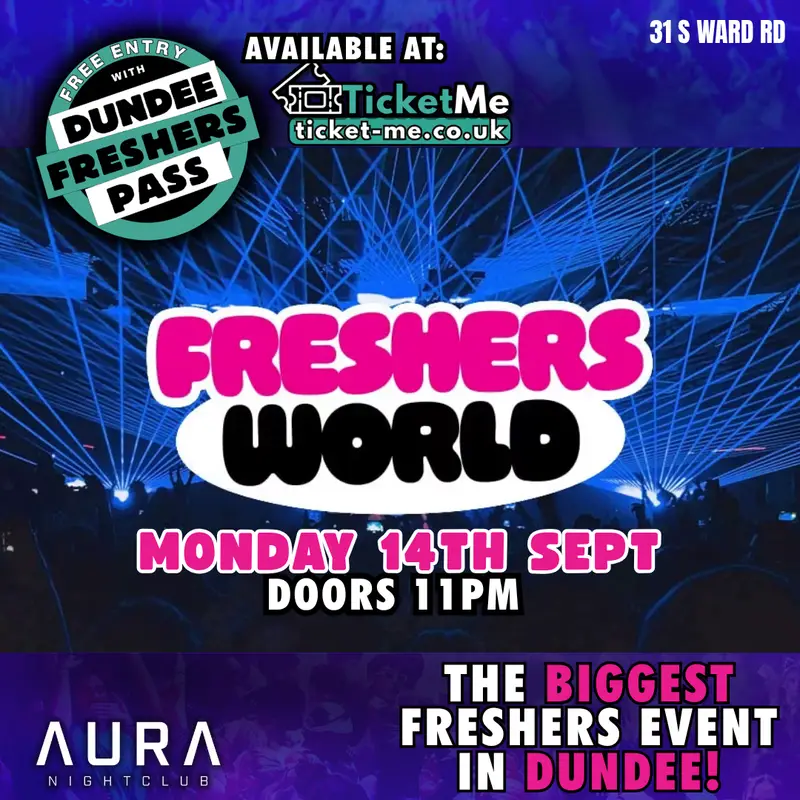 🤝Freshers World | Dundee Freshers 2026 artwork