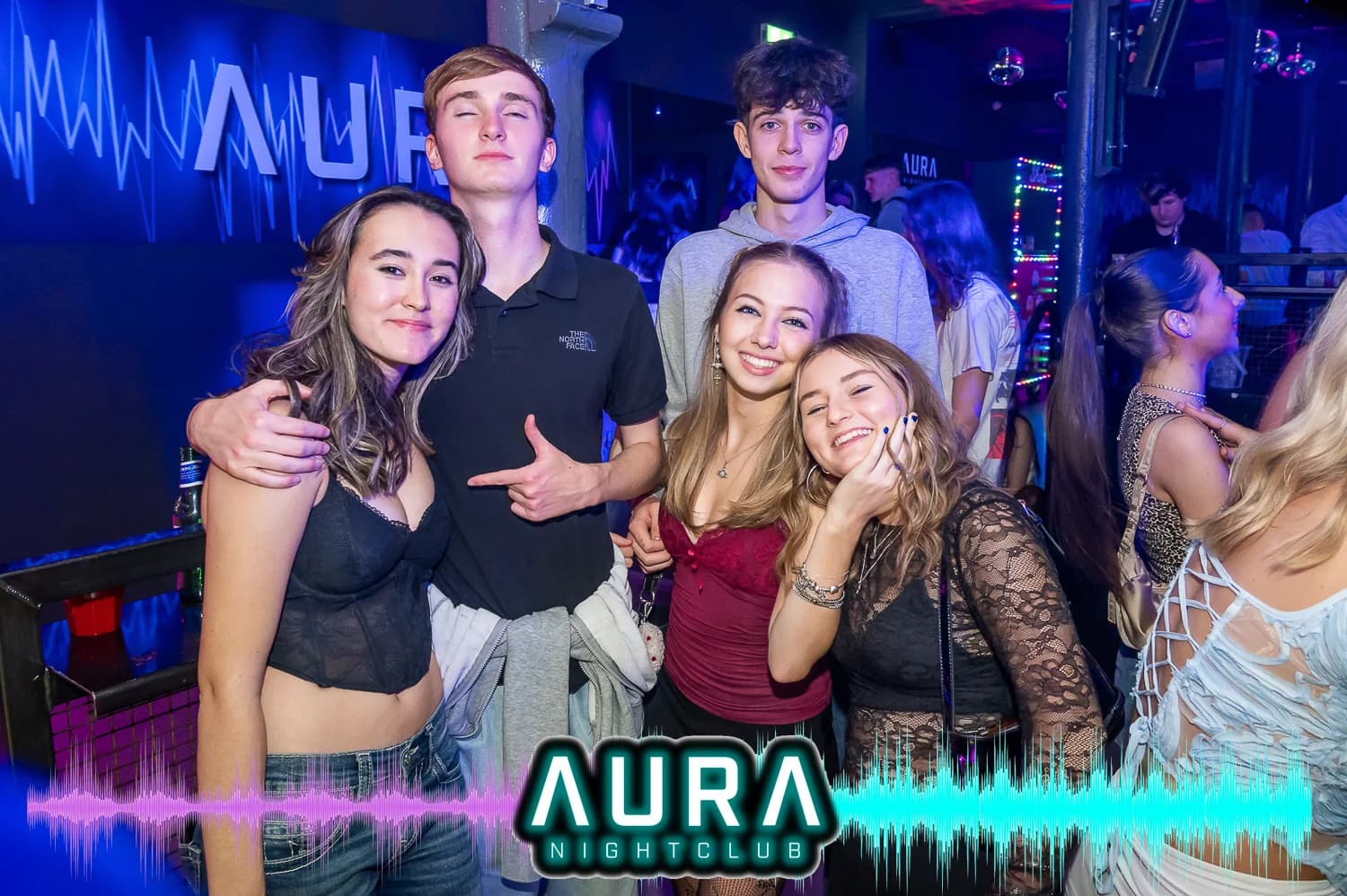 Aura Nightclub Dundee interior with branding